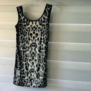 Beautiful sequence top, animal print
